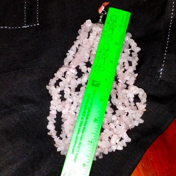 ⚜️ PINK QUARTZ SIX STRAND CHOKER NECKLACE NWT - Picture 2 of 16